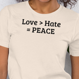 Love Greater Than T-Shirts - Light