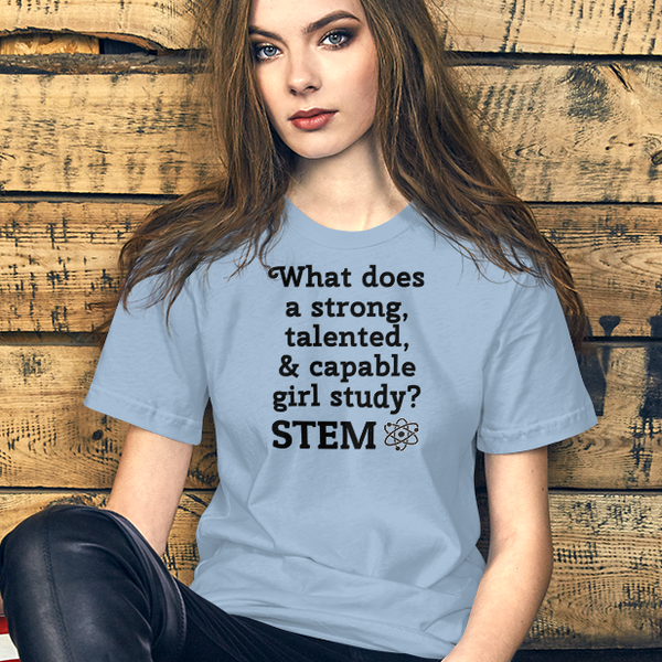 Strong Girl Study STEM w/ Molecule Light T-Shirts – Celebrate Me Tees
