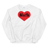 Math in Heart Sweatshirts - Light